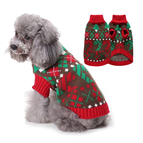 Disfraz Navidad Perro, Jersey Perro pequeño, Navidad Mascotas suéter, Perro...